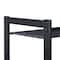 Organize It All 30" Wide Black 3 Tier Adjustable Mesh Shoe Rack